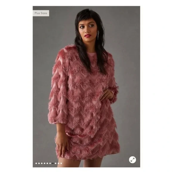 Anthropologie Pink Textured Dress - Picture 11 of 15